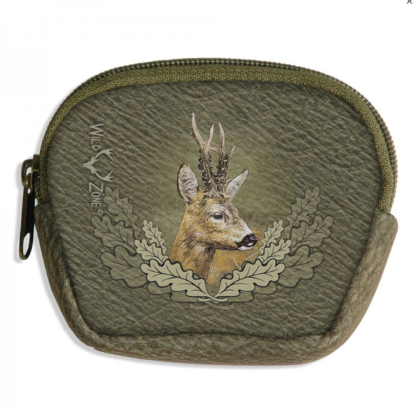 Geldbörse mit Fuchs Motiv , Leckerli Tasche Fuchs , Jäger Geldbeutel mit Wild Motiven